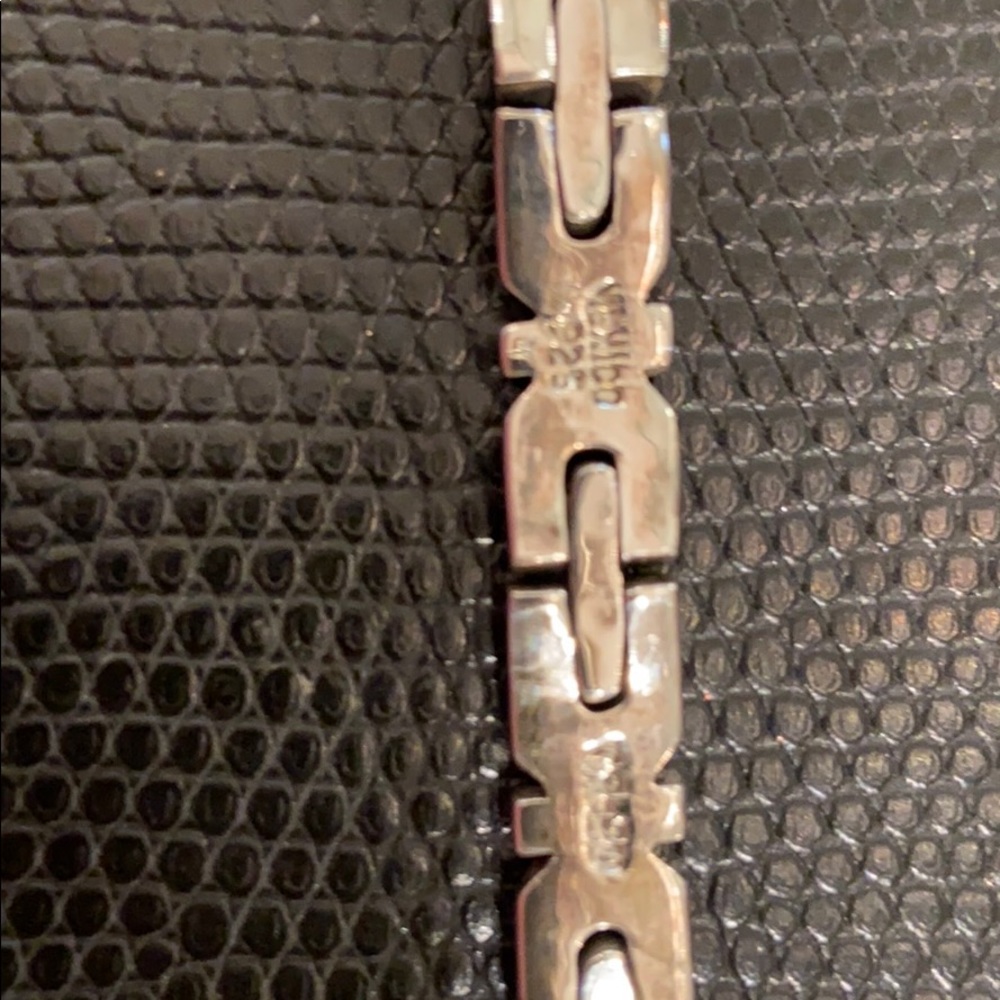Sterling silver unisex bracelet - Picture 2 of 5